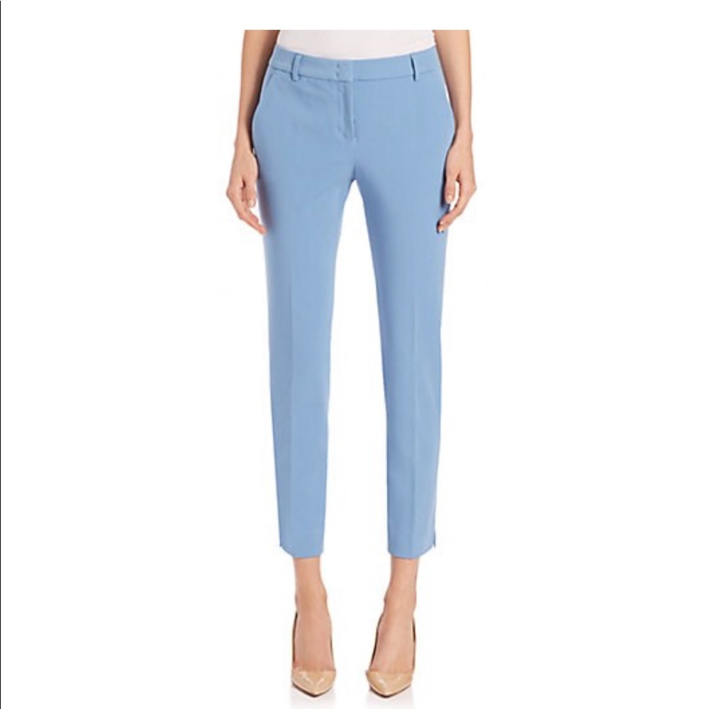 PESERICO Mid-Rise  Stretch Cigarette Trousers